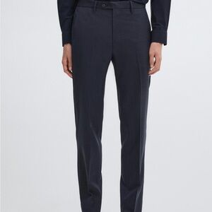 Men's Navy Blue Wool Trousers | Massimo Dutti | EUC | 36 x 39